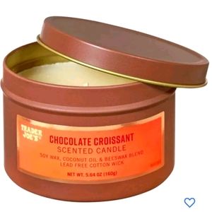 Trader Joe’s chocolate croissant scented candle closet is BOGO 🥰